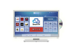 Toshiba 32D3453DB LED HD Ready Smart TV/DVD Combi, Wi-Fi, 32  with Built-in Freeview and Built-In Wi-Fi White